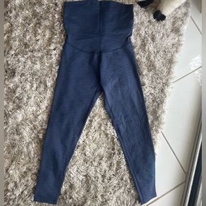 Beyond yoga beyond the bump  blue leggings maternity medium, like new